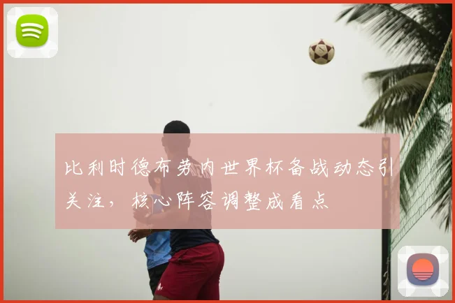 比利时德布劳内世界杯备战动态引关注，核心阵容调整成看点